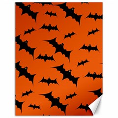 Halloween Card With Bats Flying Pattern Canvas 12  X 16  by Wegoenart