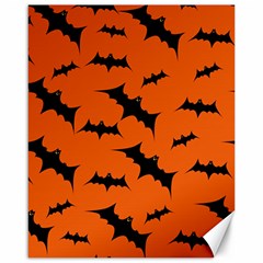 Halloween Card With Bats Flying Pattern Canvas 16  x 20 