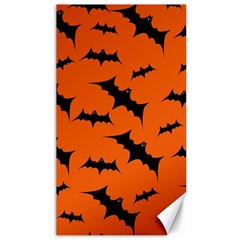 Halloween Card With Bats Flying Pattern Canvas 40  x 72 