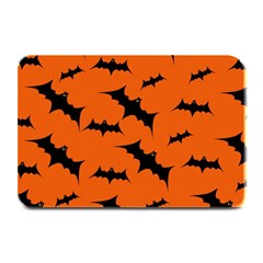 Halloween Card With Bats Flying Pattern Plate Mats by Wegoenart