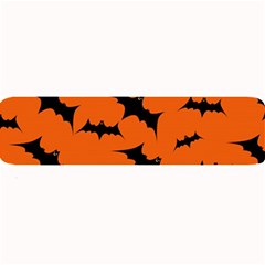 Halloween Card With Bats Flying Pattern Large Bar Mat by Wegoenart