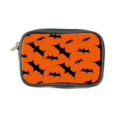 Halloween Card With Bats Flying Pattern Coin Purse