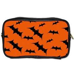 Halloween Card With Bats Flying Pattern Toiletries Bag (One Side)