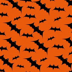 Halloween Card With Bats Flying Pattern Play Mat (square) by Wegoenart