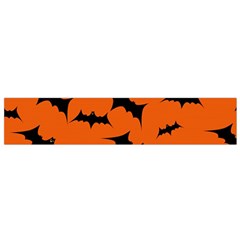 Halloween Card With Bats Flying Pattern Small Flano Scarf