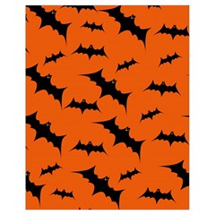 Halloween Card With Bats Flying Pattern Drawstring Bag (Small)