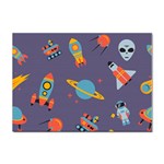 Space Seamless Pattern Sticker A4 (10 pack) Front