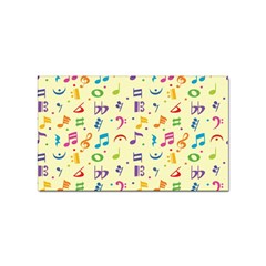 Seamless Pattern Musical Note Doodle Symbol Sticker Rectangular (10 Pack) by Wegoenart