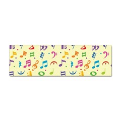 Seamless Pattern Musical Note Doodle Symbol Sticker Bumper (100 Pack)