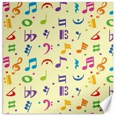 Seamless Pattern Musical Note Doodle Symbol Canvas 16  X 16  by Wegoenart