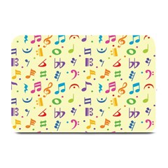 Seamless Pattern Musical Note Doodle Symbol Plate Mats by Wegoenart