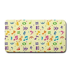 Seamless Pattern Musical Note Doodle Symbol Medium Bar Mat by Wegoenart