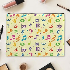 Seamless Pattern Musical Note Doodle Symbol Cosmetic Bag (xl) by Wegoenart