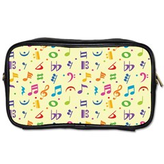 Seamless Pattern Musical Note Doodle Symbol Toiletries Bag (one Side) by Wegoenart