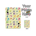 Seamless Pattern Musical Note Doodle Symbol Playing Cards 54 Designs (Mini) Front - Spade2