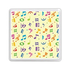 Seamless Pattern Musical Note Doodle Symbol Memory Card Reader (square) by Wegoenart