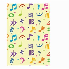 Seamless Pattern Musical Note Doodle Symbol Small Garden Flag (two Sides) by Wegoenart