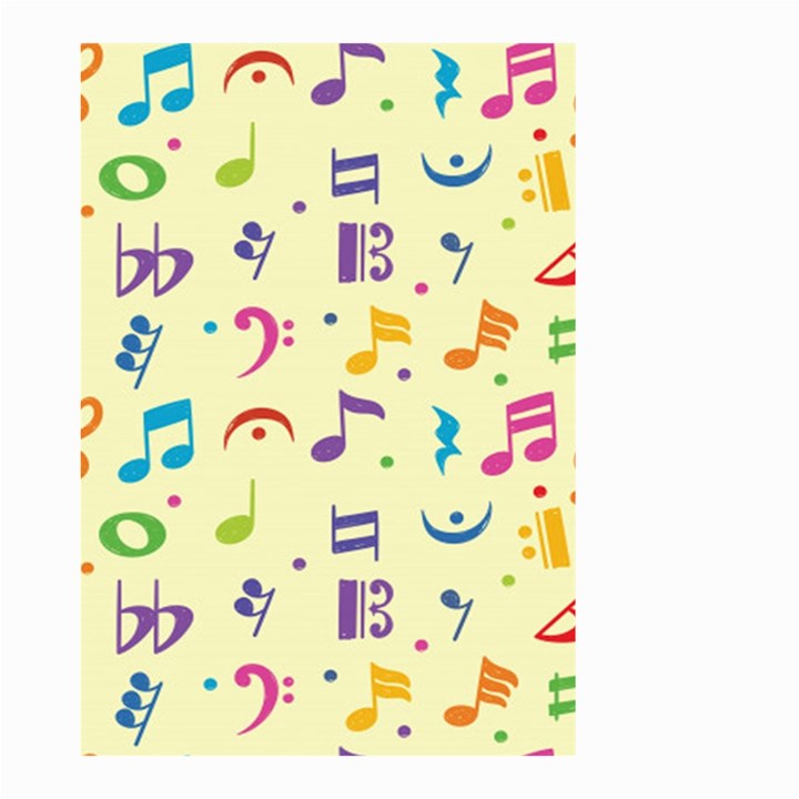 Seamless Pattern Musical Note Doodle Symbol Small Garden Flag (Two Sides)