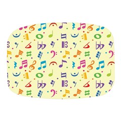 Seamless Pattern Musical Note Doodle Symbol Mini Square Pill Box by Wegoenart