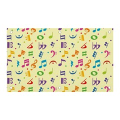 Seamless Pattern Musical Note Doodle Symbol Banner And Sign 5  X 3  by Wegoenart