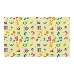 Seamless Pattern Musical Note Doodle Symbol Banner and Sign 5  x 3  Front