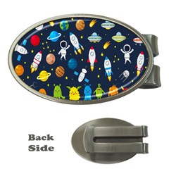 Big Set Cute Astronaut Space Planet Star Alien Rockets Ufo Constellation Satellite Moon Money Clips (oval)  by Wegoenart