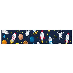 Big Set Cute Astronaut Space Planet Star Alien Rockets Ufo Constellation Satellite Moon Small Flano Scarf by Wegoenart