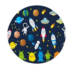 Big Set Cute Astronaut Space Planet Star Alien Rockets Ufo Constellation Satellite Moon Mini Round Pill Box by Wegoenart