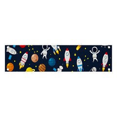 Big Set Cute Astronaut Space Planet Star Alien Rockets Ufo Constellation Satellite Moon Banner And Sign 4  X 1  by Wegoenart