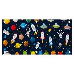 Big Set Cute Astronaut Space Planet Star Alien Rockets Ufo Constellation Satellite Moon Banner And Sign 6  X 3  by Wegoenart