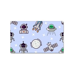 Seamless Pattern With Space Theme Sticker (rectangular) by Wegoenart