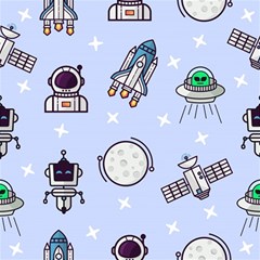 Seamless Pattern With Space Theme Play Mat (square)