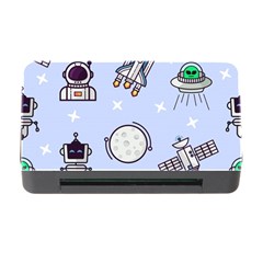 Seamless Pattern With Space Theme Memory Card Reader With Cf by Wegoenart