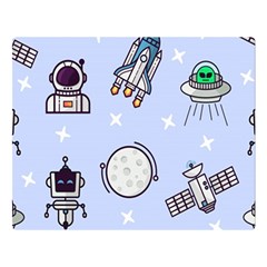 Seamless Pattern With Space Theme Double Sided Flano Blanket (large)  by Wegoenart