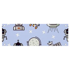 Seamless Pattern With Space Theme Banner And Sign 6  X 2  by Wegoenart