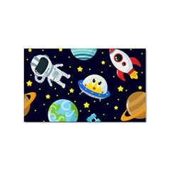 Space Seamless Pattern Sticker Rectangular (10 Pack)