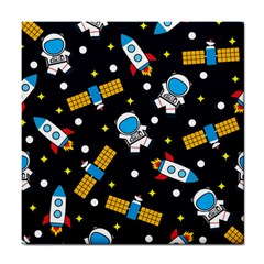 Seamless Adventure Space-vector Pattern Background Tile Coaster by Wegoenart