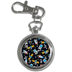 Seamless Adventure Space-vector Pattern Background Key Chain Watches by Wegoenart