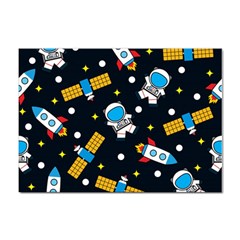 Seamless Adventure Space-vector Pattern Background Sticker A4 (100 Pack)