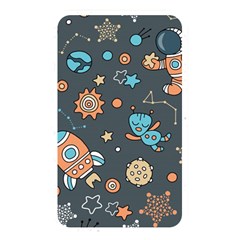 Rocketship Astronaut Space Seamless Pattern Memory Card Reader (rectangular) by Wegoenart