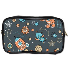 Rocketship Astronaut Space Seamless Pattern Toiletries Bag (two Sides) by Wegoenart