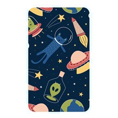 Seamless Pattern With Funny Alien Cat Galaxy Memory Card Reader (rectangular) by Wegoenart