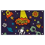 Vector Flat Space Design Background Banner and Sign 7  x 4  Front