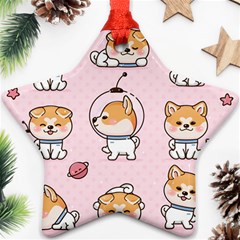 Set Kawaii Smile Japanese Dog Cartoon Ornament (star) by Wegoenart