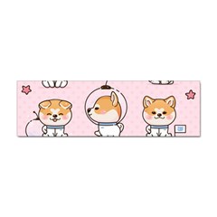 Set Kawaii Smile Japanese Dog Cartoon Sticker Bumper (10 Pack) by Wegoenart