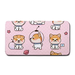 Set Kawaii Smile Japanese Dog Cartoon Medium Bar Mat by Wegoenart