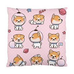 Set Kawaii Smile Japanese Dog Cartoon Standard Cushion Case (two Sides) by Wegoenart