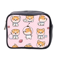 Set Kawaii Smile Japanese Dog Cartoon Mini Toiletries Bag (two Sides) by Wegoenart