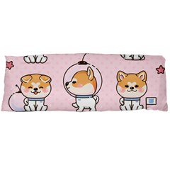 Set Kawaii Smile Japanese Dog Cartoon Body Pillow Case (dakimakura) by Wegoenart