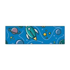 Rocket Ship Space Seamless Pattern Sticker Bumper (10 Pack)